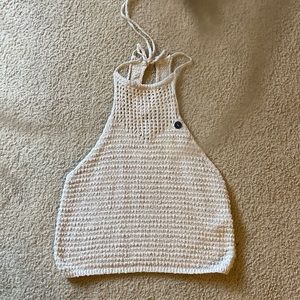 Ivory/ Large/ Hollister Crochet Top